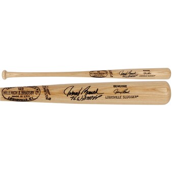 Autographed Cincinnati Reds Johnny Bench Fanatics Authentic Blonde Louisville Slugger Game Model Bat with "76 WS MVP" Inscription