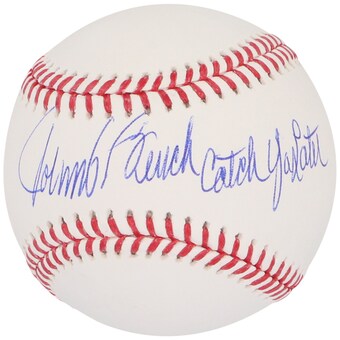 Autographed Cincinnati Reds Johnny Bench Fanatics Authentic Rawlings Baseball with "Catch You Later" Inscription