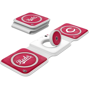 Cincinnati Reds Keyscaper 3-in-1 Foldable Charger