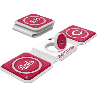 Cincinnati Reds Keyscaper Personalized 3-in-1 Foldable Charger