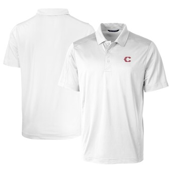 Men's Cincinnati Reds  Cutter & Buck White City Connect Prospect Textured Stretch Polo