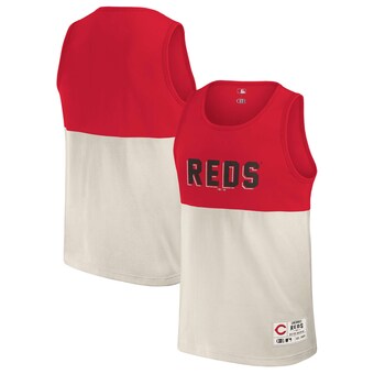 Men's Cincinnati Reds Darius Rucker Collection by Fanatics Red Colorblock Tank Top