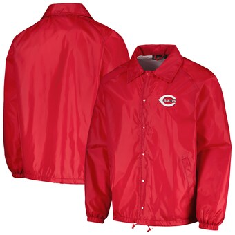 Men's Cincinnati Reds  Dunbrooke Red Coach's Raglan Full-Snap Windbreaker Jacket