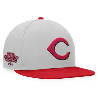 Men's Cincinnati Reds Fanatics Gray/Red Glory Days Two-Tone Snapback Hat