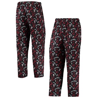 Men's Cincinnati Reds FOCO Black Cooperstown Collection Repeat Pajama Pants