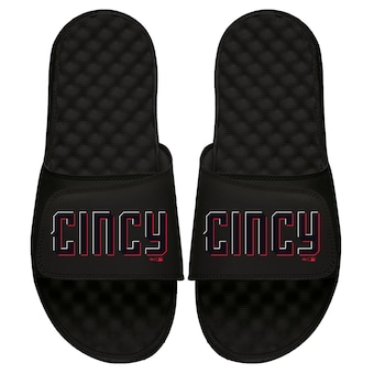 Men's Cincinnati Reds  ISlide Black 2023 City Connect Slide Sandals