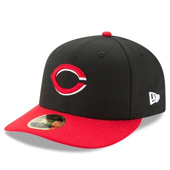 Men's Cincinnati Reds New Era Black /Red Alternate Authentic Collection On-Field Low Profile 59FIFTY Fitted Hat