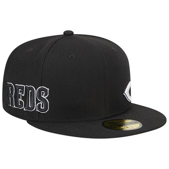 Men's Cincinnati Reds New Era Black Jersey 59FIFTY Fitted Hat