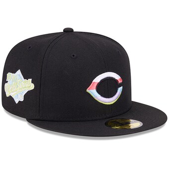 Men's Cincinnati Reds New Era Black Multi-Color Pack 59FIFTY Fitted Hat