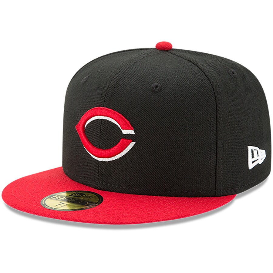 Men's Cincinnati Reds New Era Black/Red Alternate Authentic Collection On-Field 59FIFTY Fitted Hat