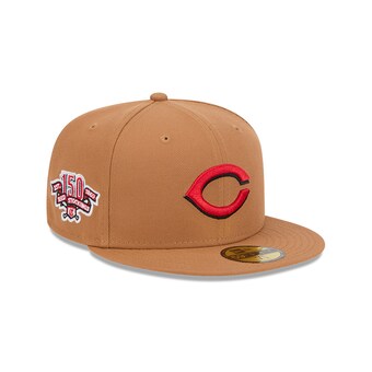 Men's Cincinnati Reds New Era Brown Color Pack 59FIFTY Fitted Hat