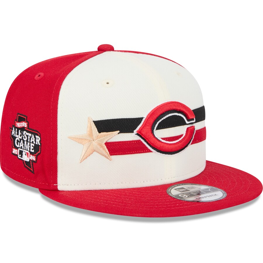 Men's Cincinnati Reds  New Era Cream/Red 2024 MLB All-Star Game Workout 9FIFTY Snapback Hat