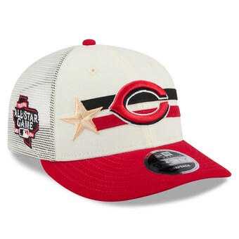 Men's Cincinnati Reds  New Era Cream/Red 2024 MLB All-Star Game Workout Meshback Low Profile 9FIFTY Snapback Hat