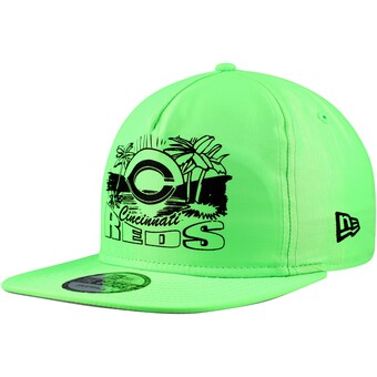 Men's Cincinnati Reds New Era Green Neon Golfer Snapback Hat