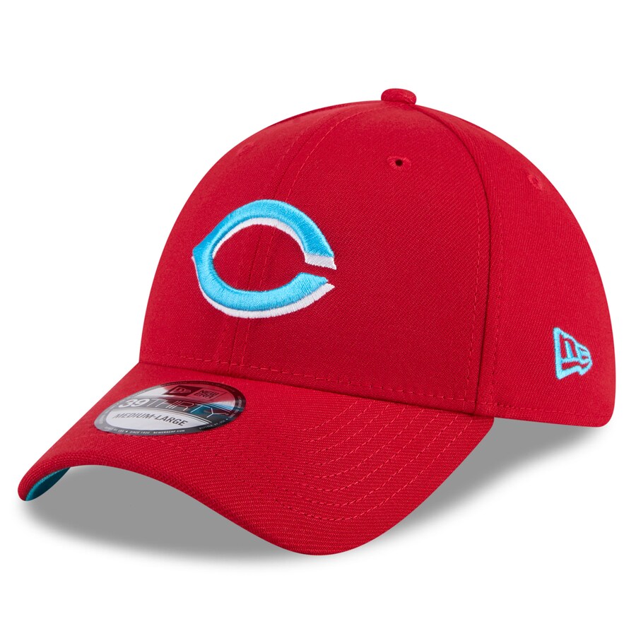 Men's Cincinnati Reds New Era Red 2024 Father's Day 39THIRTY Flex Hat