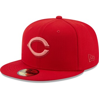 Men's Cincinnati Reds New Era Red Monochrome Camo 59FIFTY Fitted Hat