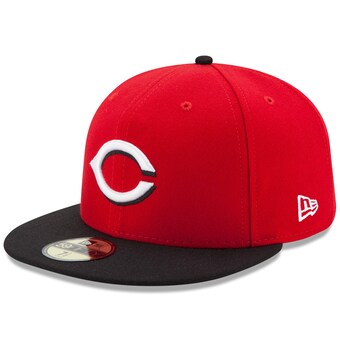 Men's Cincinnati Reds New Era Red/Black Road Authentic Collection On-Field 59FIFTY Fitted Hat