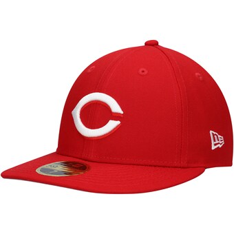 Men's Cincinnati Reds New Era Scarlet Low Profile 59FIFTY Fitted Hat