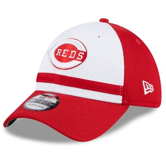 Men's Cincinnati Reds  New Era White 2024 Batting Practice 39THIRTY Flex Hat