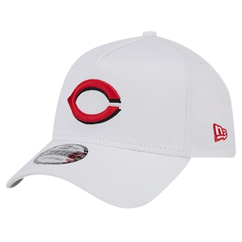 Men's Cincinnati Reds New Era White TC A-Frame 9FORTY Adjustable Hat