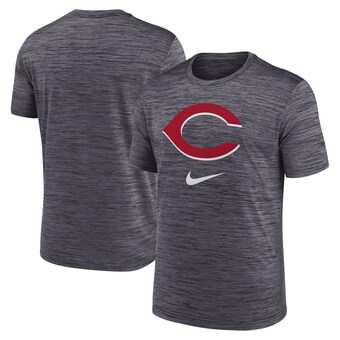 Men's Cincinnati Reds Nike Black Logo Velocity Performance T-Shirt