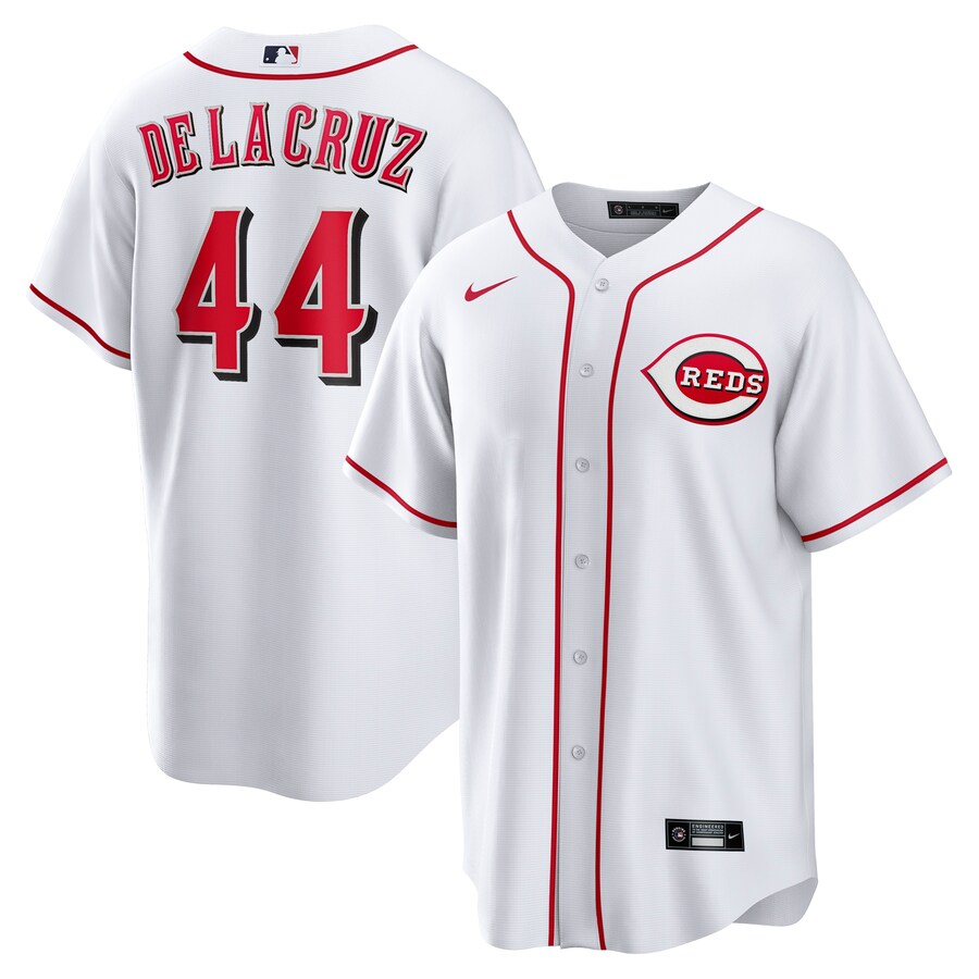 Men's Cincinnati Reds Elly De La Cruz Nike White Home Replica Jersey