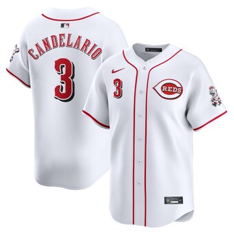 Men's Cincinnati Reds Jeimer Candelario Nike White Home Limited Player Jersey