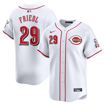 Men's Cincinnati Reds TJ Friedl Nike White Home Limited Player Jersey