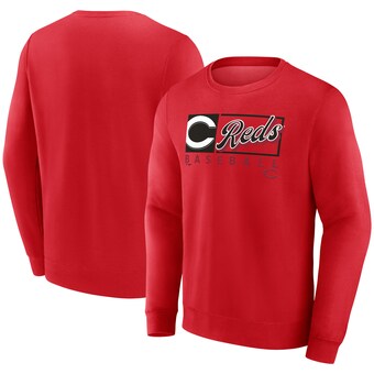 Men's Cincinnati Reds Profile Red Big & Tall Pullover Sweatshirt