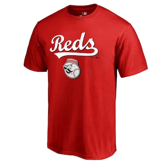 Men's Cincinnati Reds Red Team Lockup T-Shirt