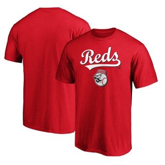 Men's Cincinnati Reds Red Team Lockup T-Shirt