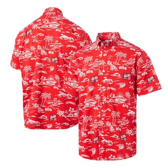 Men's Cincinnati Reds Reyn Spooner Red Cooperstown Collection Kekai Button-Down Shirt