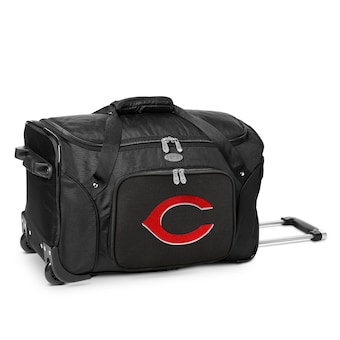 Cincinnati Reds MOJO Black 22" 2-Wheeled Duffel Bag