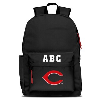 Cincinnati Reds MOJO Black Personalized Campus Laptop Backpack