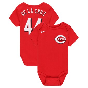 Newborn & Infant Cincinnati Reds Elly De La Cruz Nike Red Fuse Name & Number Bodysuit