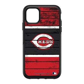 Cincinnati Reds OtterBox Black Wood Design iPhone Symmetry Case