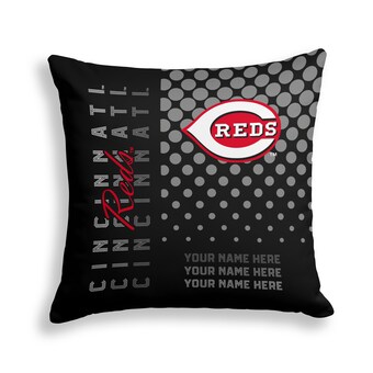 Cincinnati Reds Pegasus 18" x 18" Script Dot Fade Personalized Decor Pillow