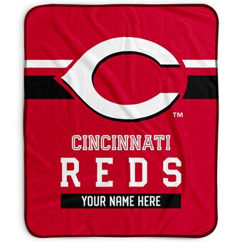 Cincinnati Reds Pegasus 50" x 60" Stripes Personalized Fleece Blanket