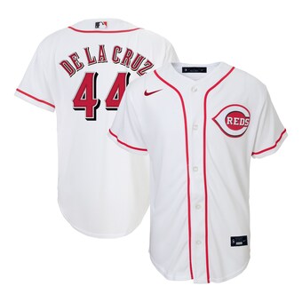 Toddler Cincinnati Reds Elly De La Cruz Nike White Home Replica Jersey