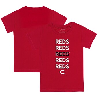 Toddler Cincinnati Reds Tiny Turnip Red Stacked T-Shirt