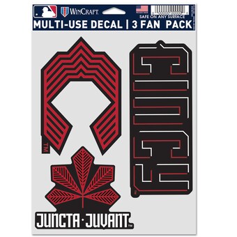 Cincinnati Reds WinCraft 2023 City Connect Three-Pack Fan Decal Set