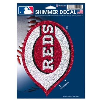 Cincinnati Reds WinCraft 5" x 7" Shimmer Decal