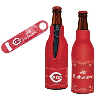 Cincinnati Reds WinCraft MLB x Budweiser Bottle Opener & 2 Bottle Coolers