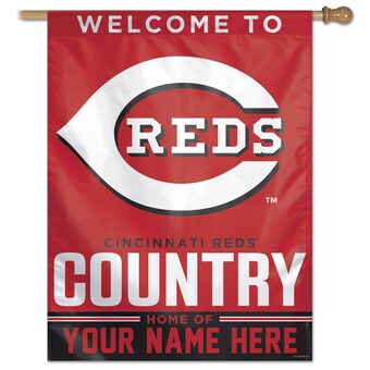 Cincinnati Reds WinCraft Personalized 27'' x 37'' Single-Sided Vertical Banner