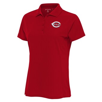 Women's Cincinnati Reds Antigua Red Logo Legacy Pique Polo