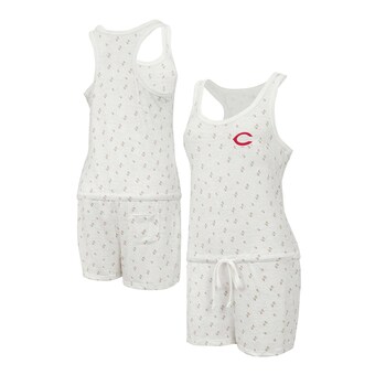 Women's Cincinnati Reds Concepts Sport Cream Gardner Hacci Knit Romper