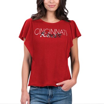 Women's Cincinnati Reds G-III 4Her by Carl Banks Red Crowd Wave T-Shirt