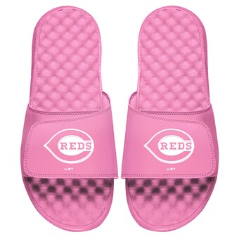 Women's Cincinnati Reds ISlide Pink Primary Logo Slide Sandals