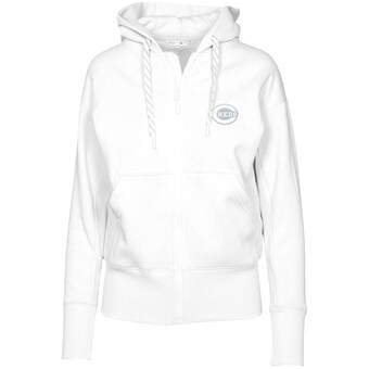 Women's Cincinnati Reds  Levelwear White  Gardinia Core Full-Zip Hoodie