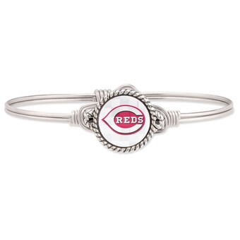 Women's Cincinnati Reds Luca + Danni Silver Bangle Bracelet